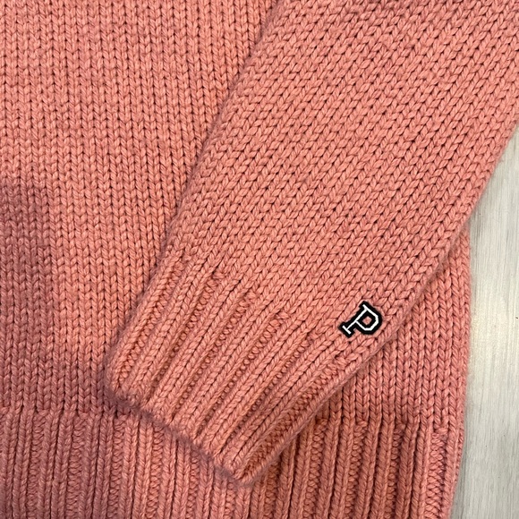 NWOT‎ PINK Victoria's Secret Pink Crew Neck Sweater with Ribbed Texture - Picture 4 of 7